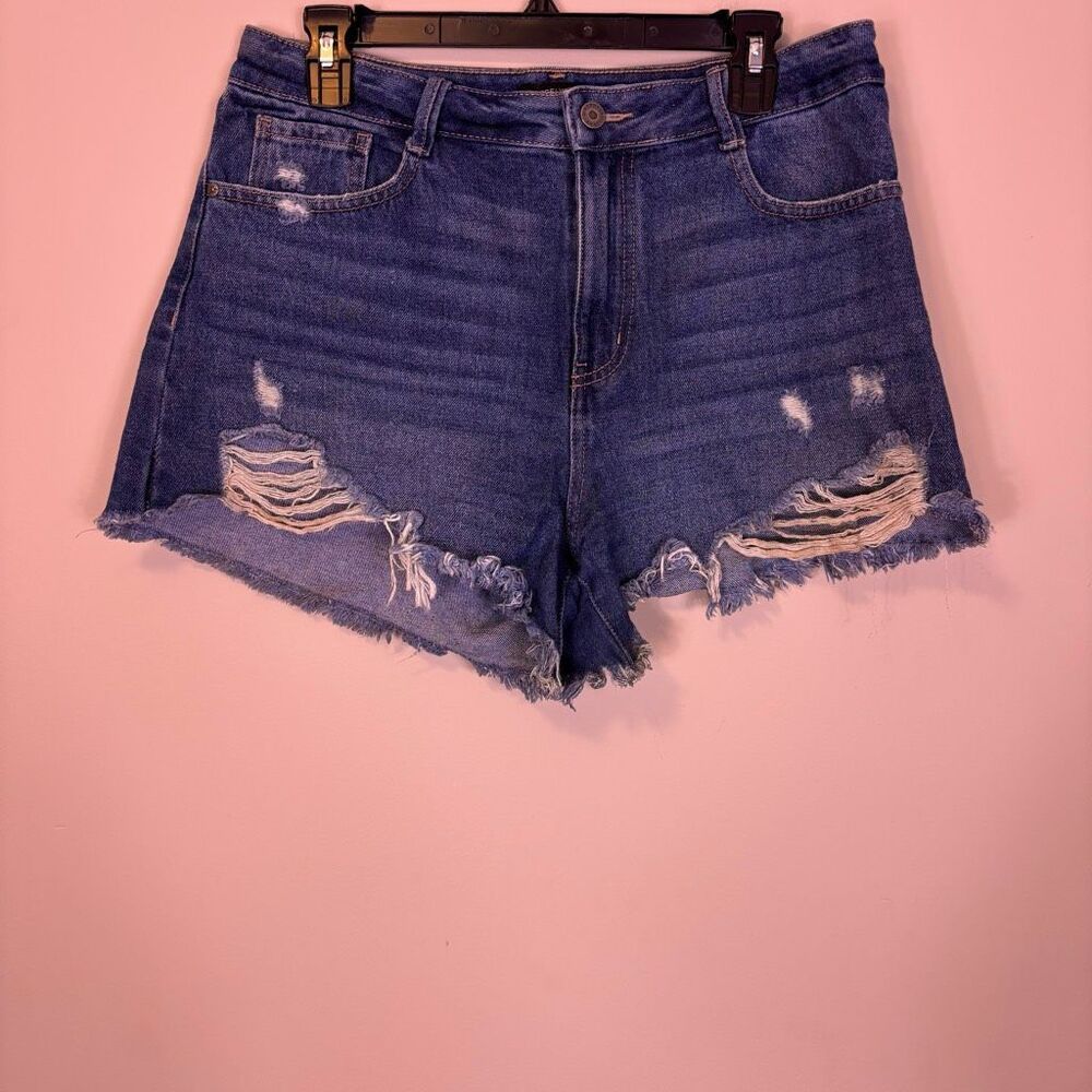 Sincerely Jules High Waisted Distressed Cut Off Jean Shorts Women's 30